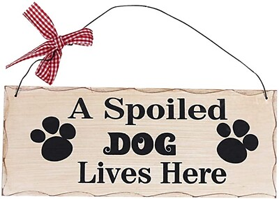 #ad Wood Dog Cat Sign Decor Dog Lover Sign Hanging Pet Sign for Home Decor $11.75