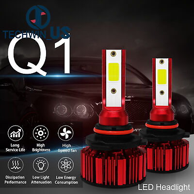 #ad 2pcs Q1 Car Led Headlight H4 H7 H8 H9 H11 9005 9006 50w 6000K Bulbs Headlamp $9.40