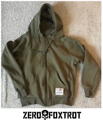 #ad Zero Foxtrot Full Zip Tactical Hoodie • Large • OD Olive Green • Worn Once $37.00