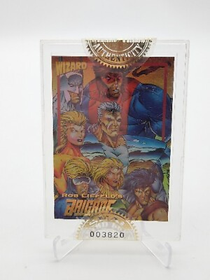 #ad Rob Liefeld Wizard GOLD Card Sealed Numbered Brigade #003820 $9.50