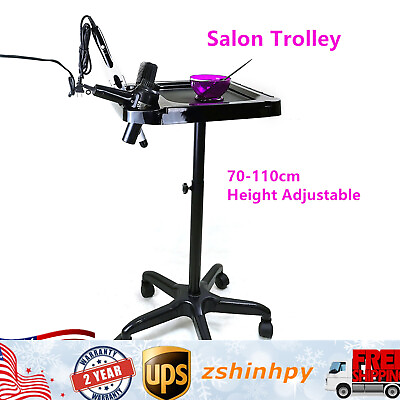 #ad Professional Salon Trolley Aluminum Trolley Hair Instrument Tray Caddy NEW $36.10