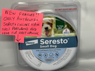 #ad Seresto Flea and Tick Collar 8 Months Protection for Small Dogs Up to 18lbs $39.99