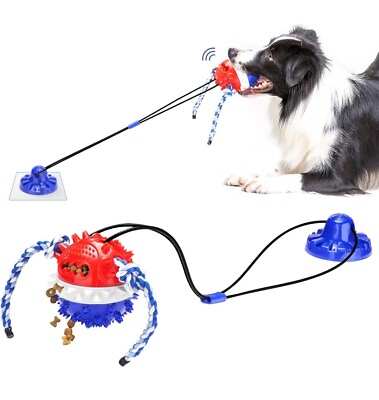#ad ULEFIX Suction Cup Dog Toy for Aggressive Chewers Large Breed Interactive Tug of $28.99