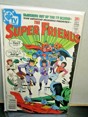 #ad The Super Friends #7 1st Appearance Wonder Twins 1977 DC Comics $85.00