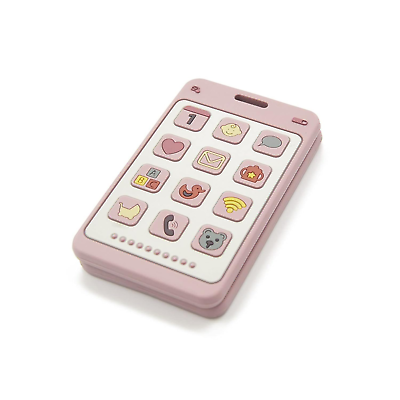 #ad Soft Silicone Phone Shape Teether Boys Girls Baby Molar Teether Chew Toys Teeth $18.99