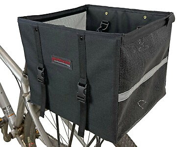 #ad Pet Grocery Pannier Bicycle Rack Bike Riding Bag Basket Crate Carrier Dog Cat $64.95