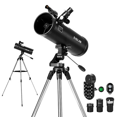 #ad Newtonian Reflector Telescope Astronomical 500114AZ 150X for Adult Beginner Gift $119.94