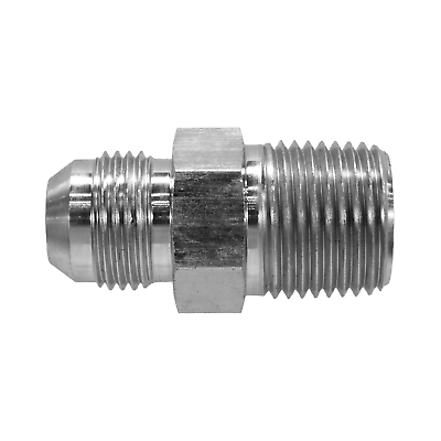 #ad 2404 08 08 Hydraulic Fitting 1 2quot; Male JIC 37° Flare x 1 2quot; Male Pipe Connector $6.00