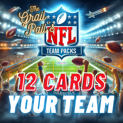 #ad 12 Card NFL Football Repack Lot Your Team Insert amp; RC Every Pack Guaranteed $9.95