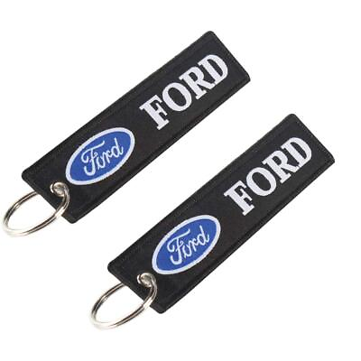 #ad 2 pcs in Set Ford Keychain Double Sided for Motorcycles Car Bike Jet tag $11.99