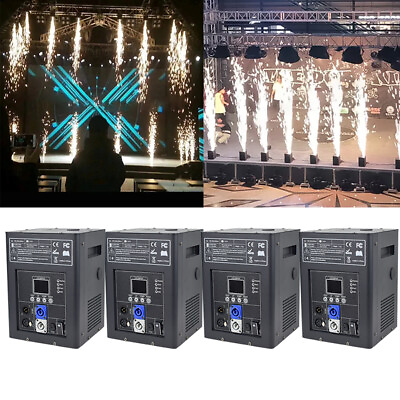 #ad 4PCS Cold Spark Machine DMX Firework Machine Stage Effect Wedding Party Remote $880.59