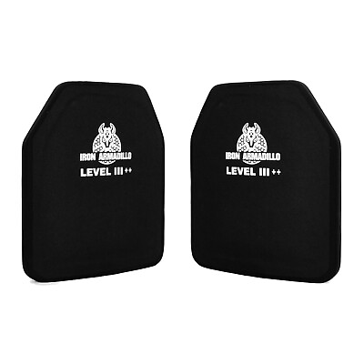 #ad IRON ARMADILLO® Level III 10quot;x12quot; Stand Alone Ceramic Rifle Armor Plate PAIR $277.49