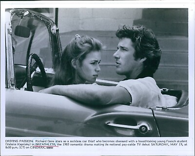 #ad 1983 Actor Breathless Richard Gere Valerie Kaprisky Romantic Drama 8X10 Photo $19.99