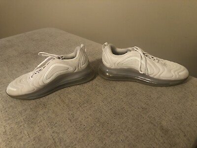 #ad Nike Air Max 720 Metallic White Athletic Running Shoes Mens Size 12 AO2924 100 $39.99