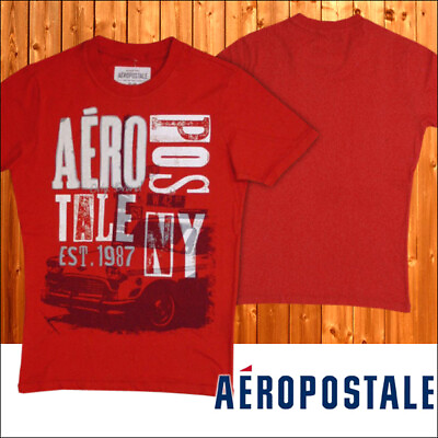 #ad Translated Outlet Aeropostale Men#x27;S T Shirt Red 2417 Import Fashion Brand Street $87.80