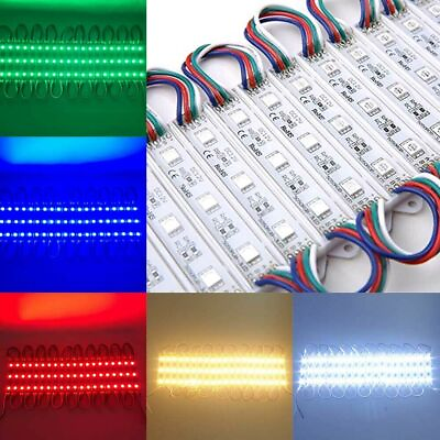 #ad Super Bright IP65 Waterproof 5050 SMD 3 LED Module Light Sign Strip Lamp 12V New $30.59