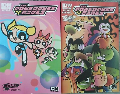 #ad The Powerpuff Girls #2 #3 RE Cover Jet Pack Exclusive 1st Print IDW 2013 Comics $14.80