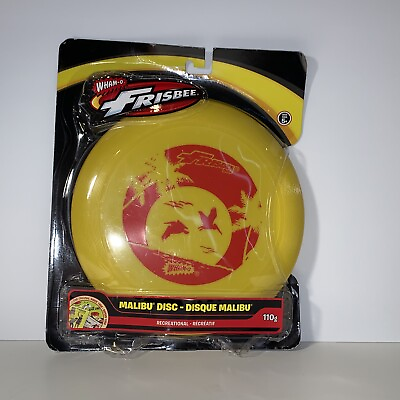 #ad WHAM O Frisbee Malibu Disc 110 Gram Yellow Brand New Sealed $10.90