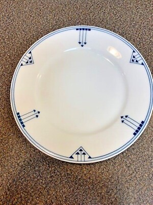 #ad Antique Thomas of Bavaria Thomasens Secessions Pattern Dinner Plate Circa 1900#x27;s $99.99