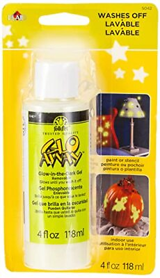 #ad Glo Away Washable Acrylic Paint 4 Ounce 5042 Glow in the Dark White $19.04