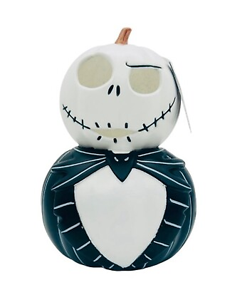#ad Disney The Nightmare Before Christmas Jack Light Up Pumpkin Decor Halloween 12” $29.99