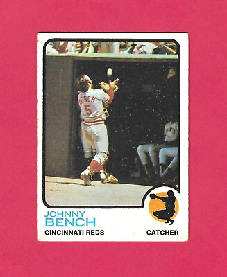 #ad 1973 Topps Reds HOF Catcher Johnny Bench #380 Baseball Card $9.99