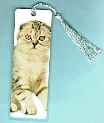 #ad Scottish Fold Cat Bookmark Gifts x Animal Lover Kitten Cat Breed Novelty QUALITY GBP 3.99