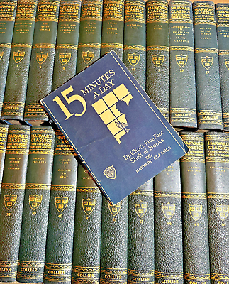 #ad Harvard Classics 52 books amp; Shelf of Fiction 20 books in BLUE 72 books $650.00