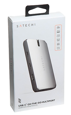 #ad SATECHI USB C On The Go Multiport Adapter 9 in 1 Portable USB Hub SILVER $99.99 $89.99