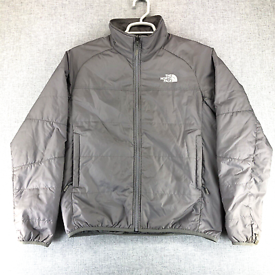 #ad The North Face Full Zip Insulated Jacket Liner Men#x27;s Small Gray Lightweight $26.95