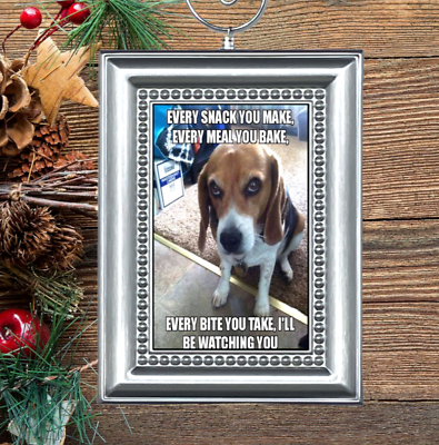#ad Beagle Funny Puppy Dog Christmas Tree Ornament $9.95