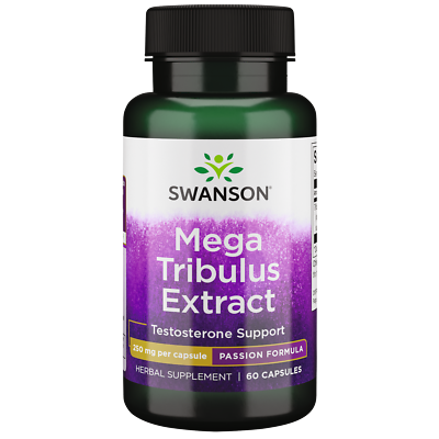#ad Swanson Mega Tribulus Extract 250 mg 60 Capsules $6.64