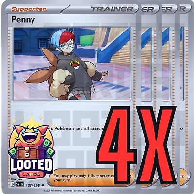 #ad 4x Penny 183 198 x4 Scarlet amp; Violet Base Set PokemonTCG NM $3.37