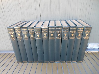 #ad Antique 1911 THE WORKS OF EUGENE FIELD Complete 12 Volume Set 10B $107.99