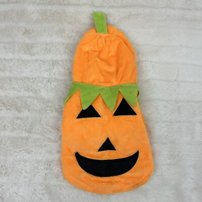 #ad Halloween Pumpkin Dog Puppy Costume Coat Jacket Size XS $11.99
