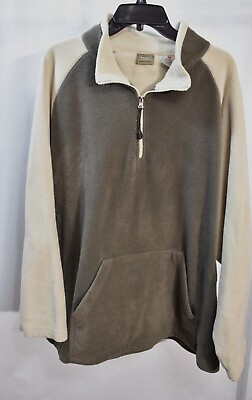 #ad Haggar 1 4 Zip Pullover Fleece Size XXL Multi Color Outdoor $12.99