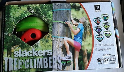 #ad Slackers Tree Climbers 6 Tree Climbing Holds 3 Tree Climbing Steps Open Box $55.00