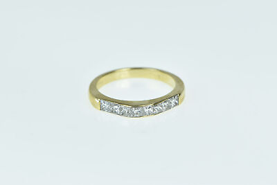 #ad 18K 0.72 Ctw Princess Diamond Vintage Wedding Ring Yellow Gold *68 $369.95