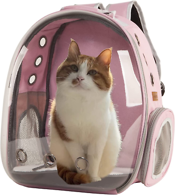 #ad #ad Cat Backpack Carriers Pet Bubble Backpack Airline Approved Ventilate Transparen $45.98