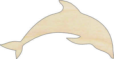 #ad Dolphin Laser Cut Wood Shape SEA23 $51.82