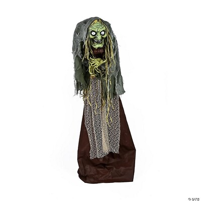 #ad 59 in. Animated Halloween Green Witch Sound Activated ot $299.99