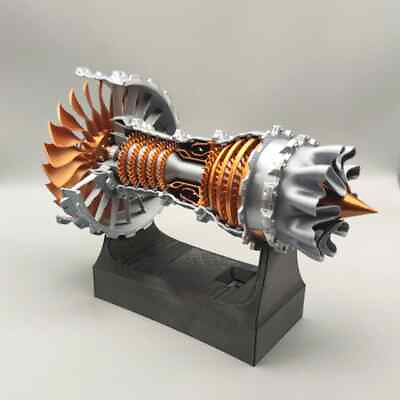 #ad Turbo Fan Engine Assemble Aircraft Model DIY Make Electric Science Display Toy C $75.58