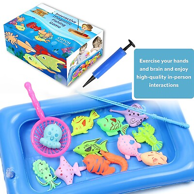 #ad Interactive Fishing Game Set For Kids Toddler Early Learning Toy With Colorful $12.89