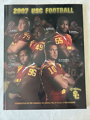 #ad 2007 NCAA USC Trojans football media guide Southern Cal Booty Rose Bowl $9.50