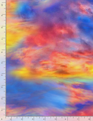 #ad Sunflower Sunset Sky Clouds Fabric Multi Cotton Timeless Treasures C1136 By Yard $10.98