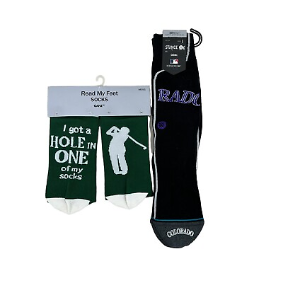 #ad Golf Socks Men Fits up to 12.5 $14.30
