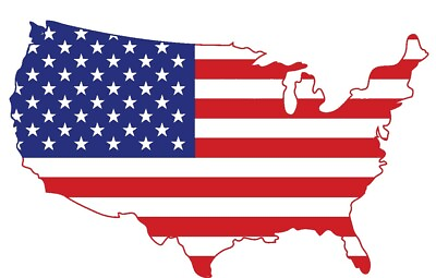 #ad USA FLAG United States Metal Home Decor Wall Art Sign Plasma Cut Freedom $36.00