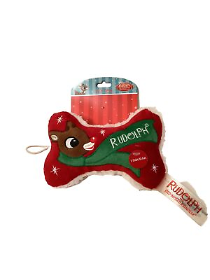 #ad Rudolph The Red Nosed Reindeer Christmas Holiday Squeaky Dog Toy $14.99
