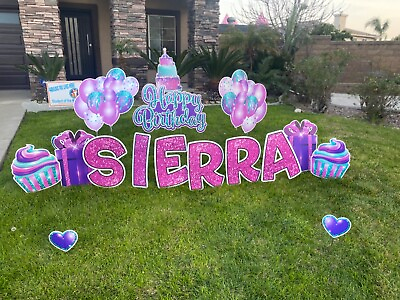 #ad LARGE front yard birthday sign WEATHER RESISTANT $60.00