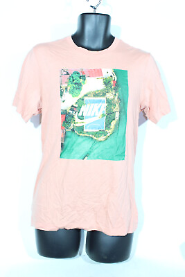 #ad Nike T Shirt XS Pink Graphic Print Short Sleeve Brazil Football Cotton Mens GBP 12.99